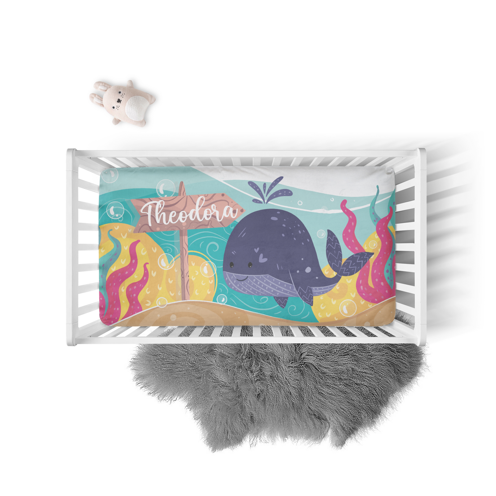 SUPER SOFT CRIB SHEETS | Personalized Nursery Decor | Custom Baby Blankets | Custom Crib Sheets | Personalized Baby Blankets 