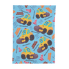 PERSONALIZED CUTE STEAMROLLER SWADDLE BLANKET