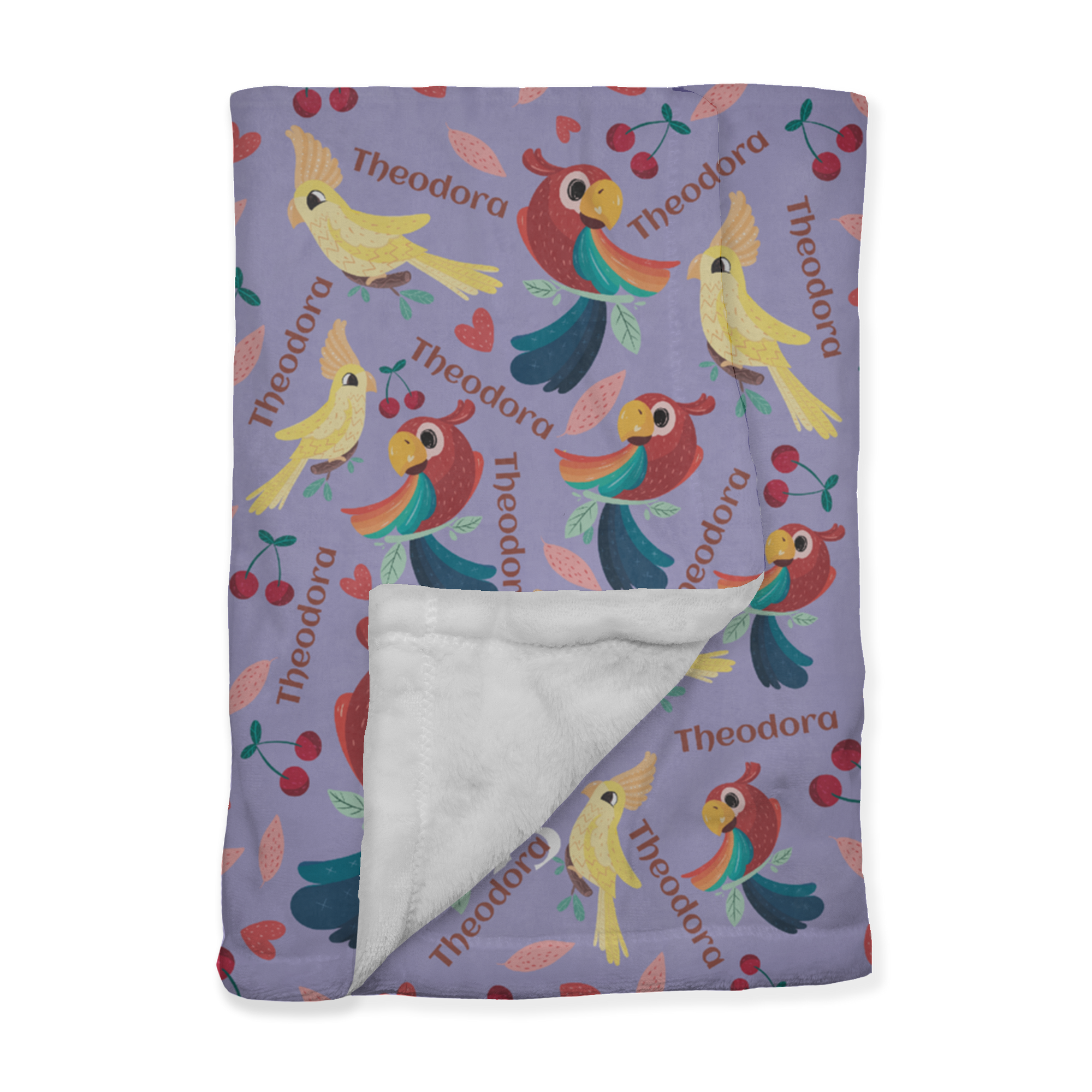 PERSONALIZED CUTE BIRD MINKY BLANKET