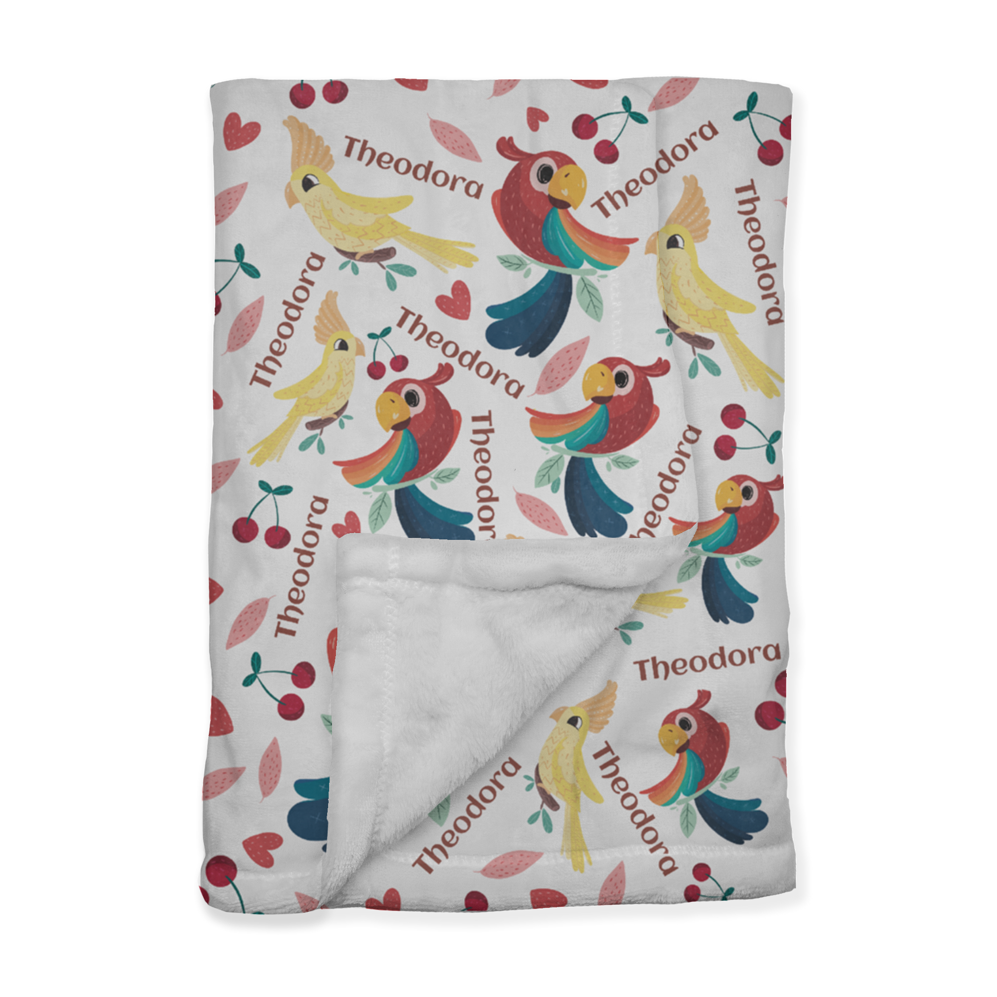 PERSONALIZED CUTE BIRD MINKY BLANKET