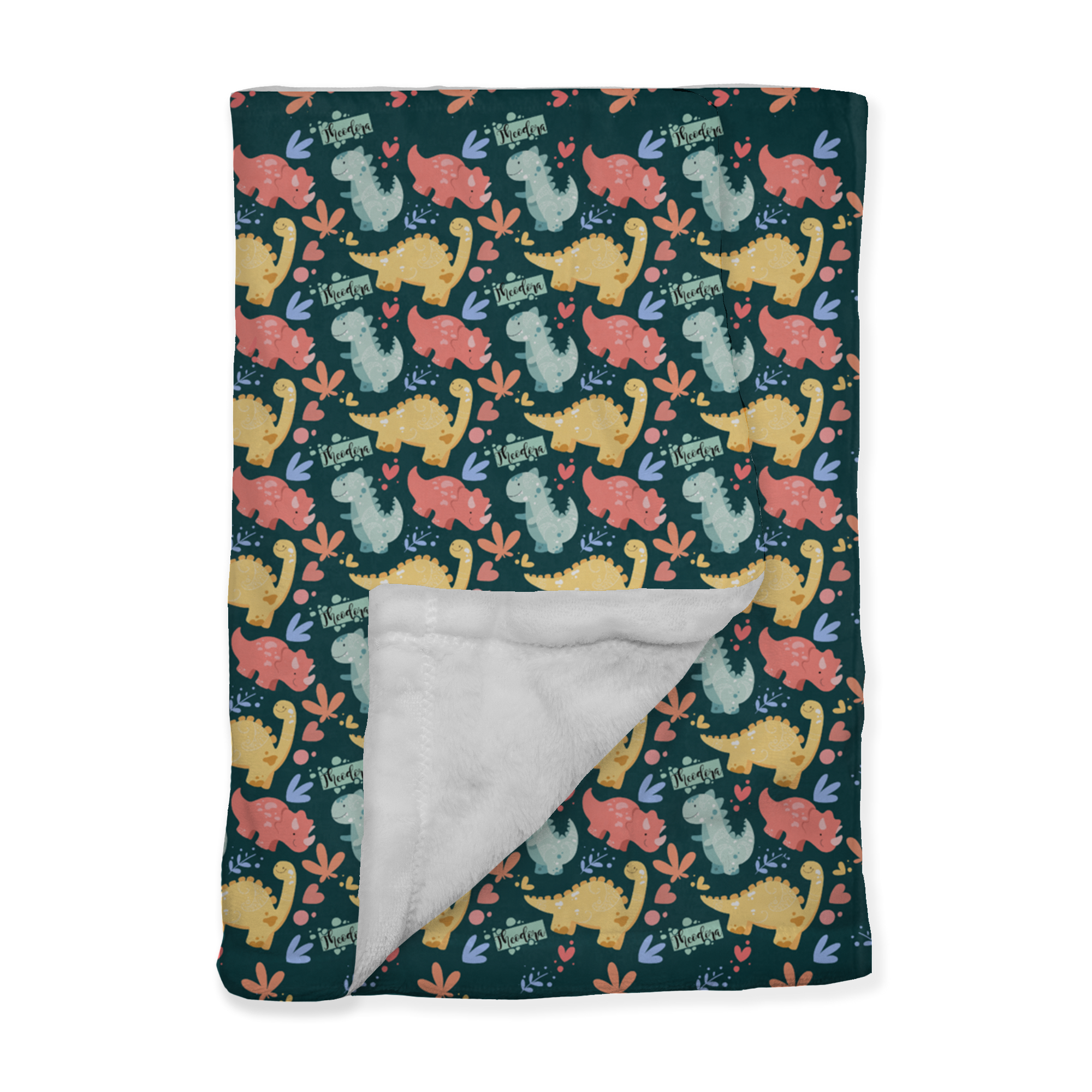 PERSONALIZED CUTE DINOSAUR MINKY BLANKET