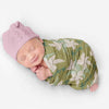 PERSONALIZED CUTE LILIES SWADDLE BLANKET